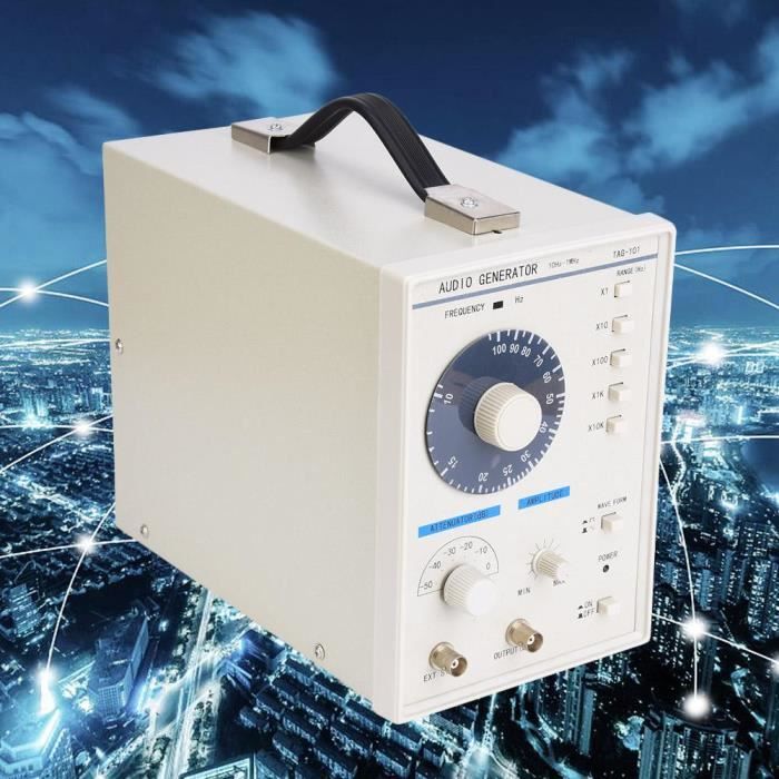 Générateur audio TAG-101 Générateur de signaux basse fréquence 10Hz-1MHz pour la maintenance 220V (prise UE) -JIA