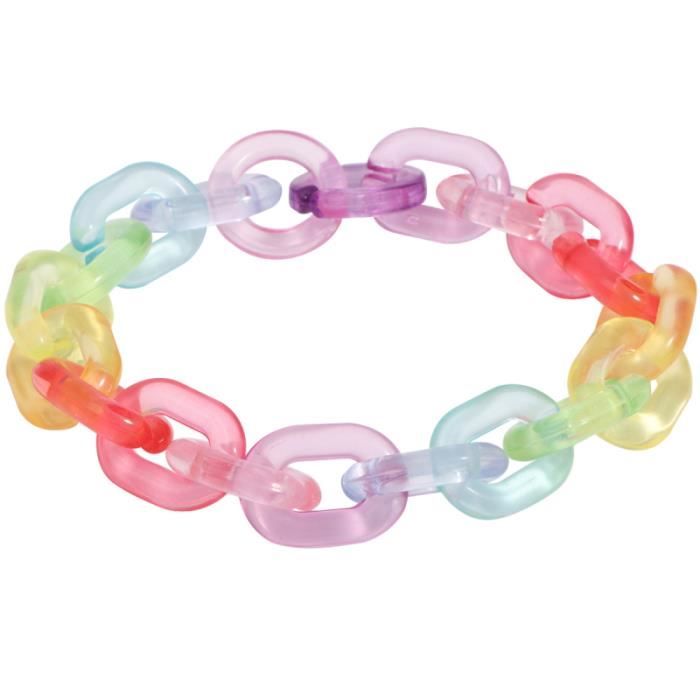 1 Pc Bracelet coloré mode poignet bijoux manchette bracelet de pour les filles à la maison JEWELERY CREATION GAME