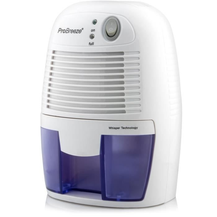 Déshumidificateur d'Air Compact 500 ml Pro Breeze - Absorbe l'Humidité et les Moisissures à la Maison, pour Cuisine, Chambre