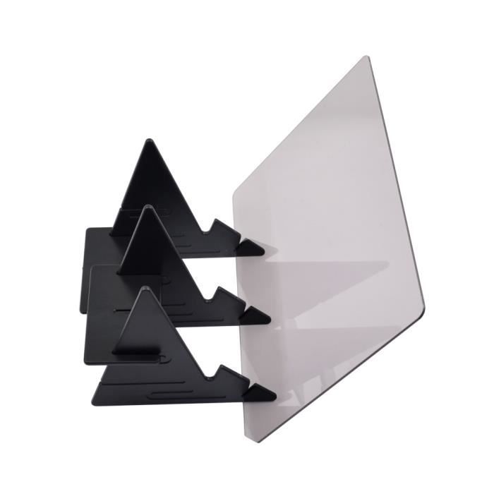 Tablettes Graphiques,CHIPAL pochoir planche traçage dessin traçage croquis LED copie boîte à lumière étanche miroir - Type Black