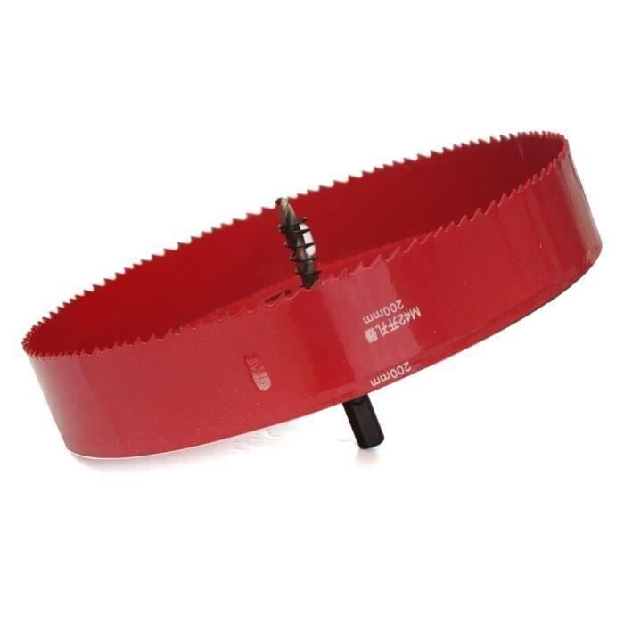 110-200mm Bi Metal M42 HSS Scie-cloche trou Foret Perceuse Pr Aluminum Fer Tuyau 200mm