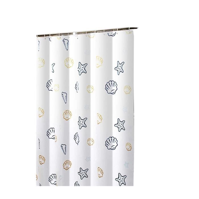 Rideau de Douche à Motif Papillon Imperméable Anti-moisissure Anti-bactérien Inodore Polyester A 150*200(L*H)CM