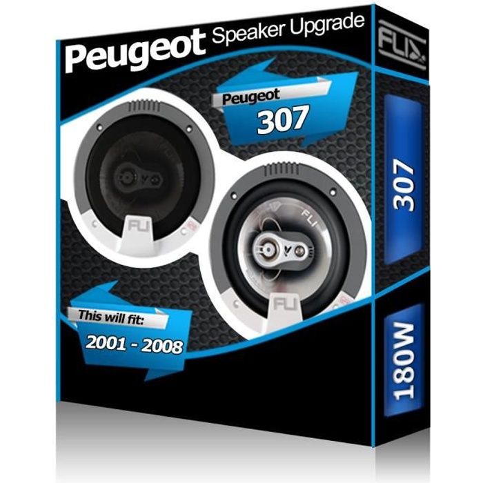 Peugeot 307 Haut-parleurs arrière Fli 5.25 -13cm kit voiture 180W