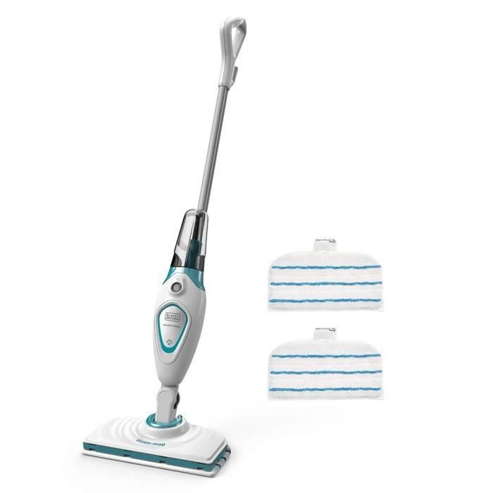BLACK & DECKER FSM1615-QS Balai Vapeur Filaire - 1300 W - Réservoir: 350 ml - Temps de Chauffe: 20 s - Longueur du Câble: 6 m - 2
