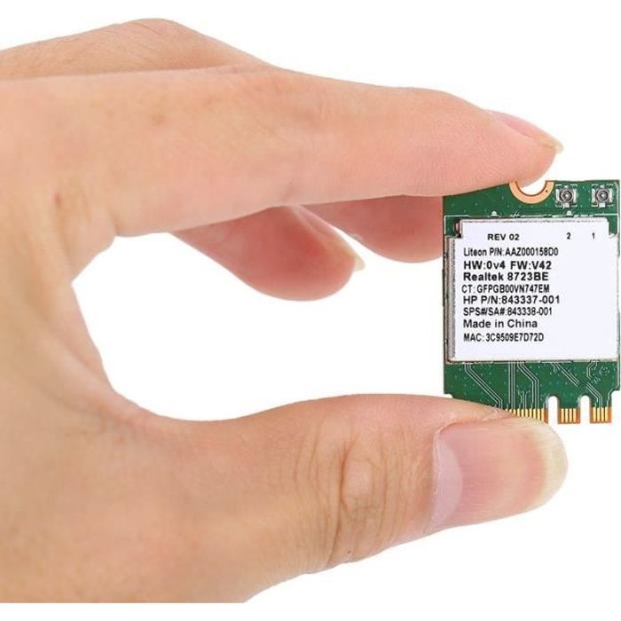 ARAMOX mini carte WIFI Carte sans fil Bluetooth WIFI 2.4G 2 en 1 pour Dell / Toshiba / Acer / Asus avec emplacement NGFF M2