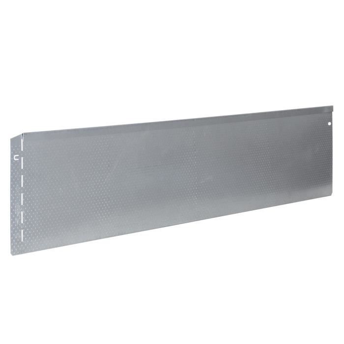 bellissa bordure de jardin pelouse en métal à picots tôle en acier galvanisé, argenté 118 x 20 cm longueur d'utilisation 17,25m