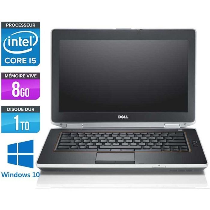 Dell E6420 -Core i5 2,5GHz -8Go -1To -Windows 10