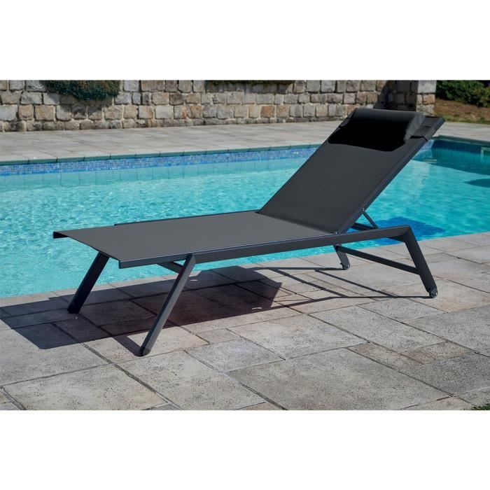 Bain de soleil haut Anthracite 71 x 195.5 cm
