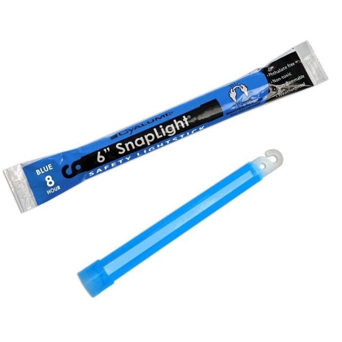 Baton lumineux ChemLight Cyalume Bleu 15cm