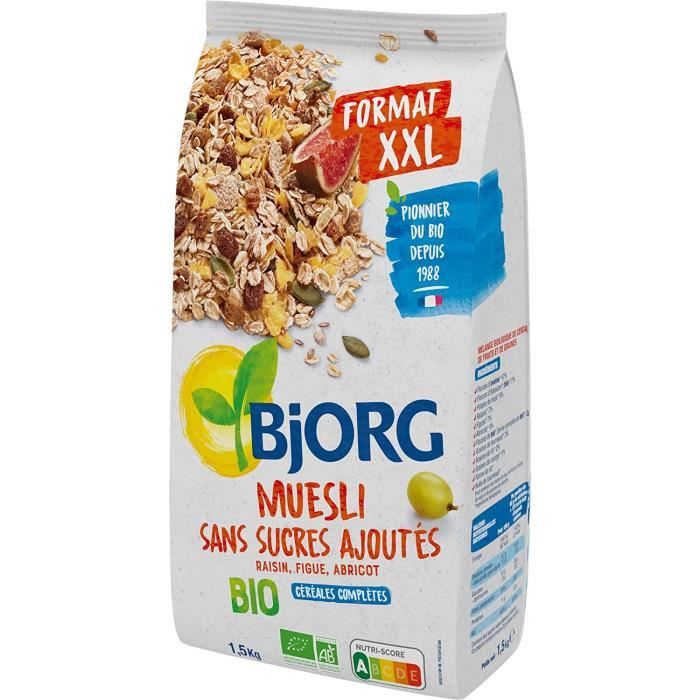 Muesli - Bio Sans Sucres Ajoutés Raisin Figue Abricot Aux Céréales Complètes 1