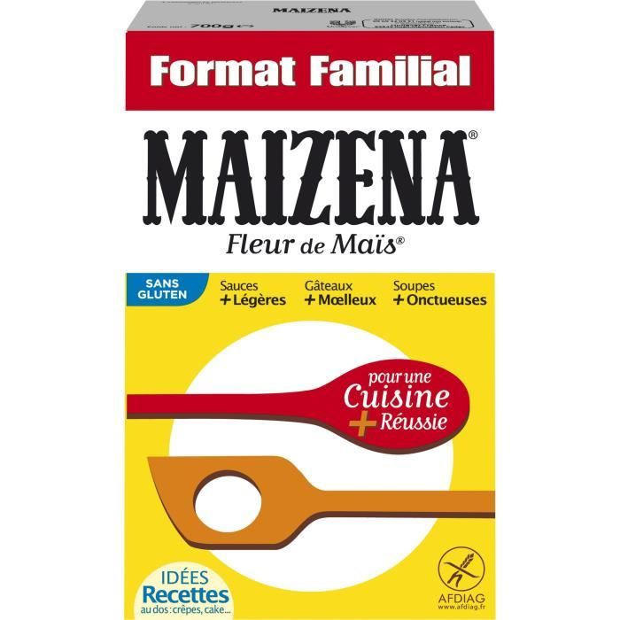 MAIZENA Fleur de Maïs Sans Gluten Format Familial - 700 g