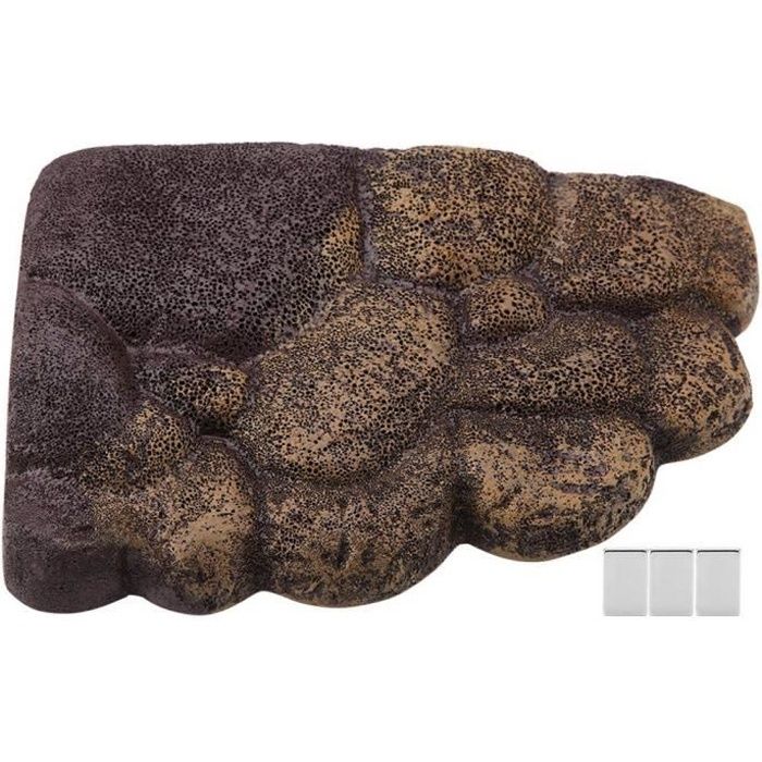 Plateforme Tortue Aquarium Résine Île Flottante Terrasse Flottante Ornement Habitat Décor pour Repos et Jeu des Reptiles et Amphibie