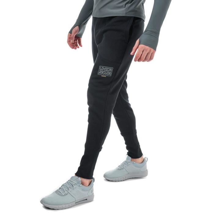 Pantalon De Jogging Under Armour Ua Baseline Fleece Pour Homme En Noir.