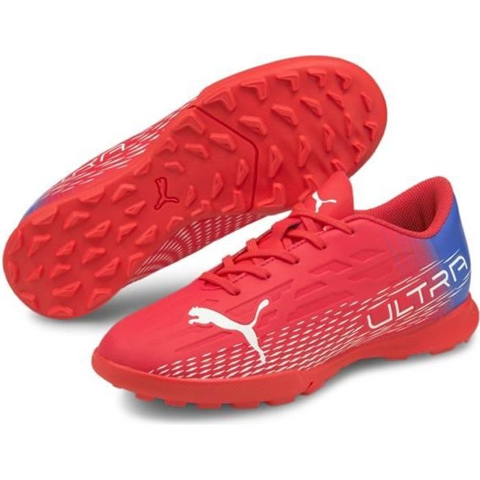 Chaussures de football enfant Puma ULTRA 4.3 TT - rose flash/blanc/bleu roi - 32