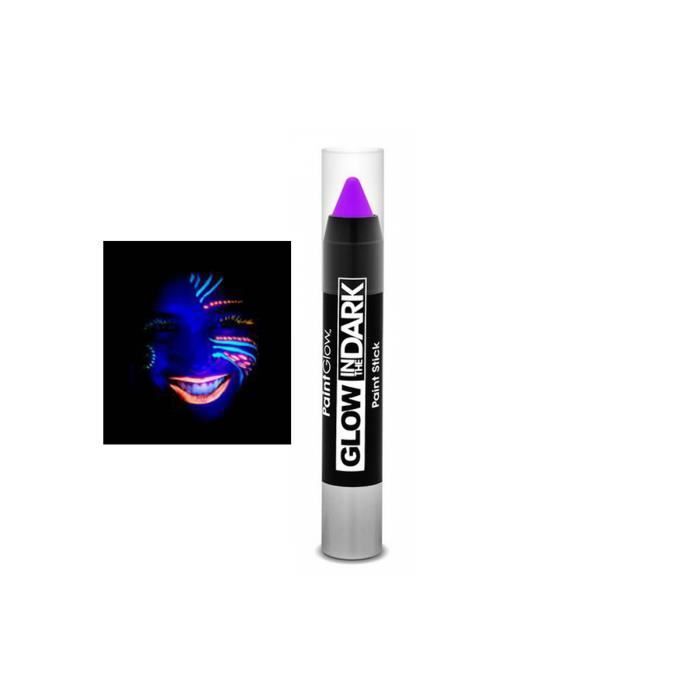 Crayon phosphorescent Violet - Glow in the dark - paint Glow