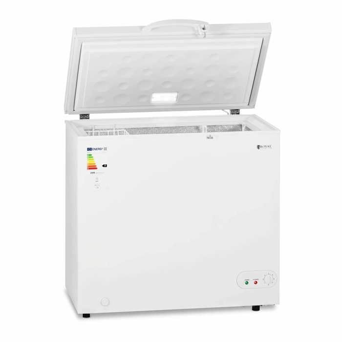 Congélateur Coffre Blanc 197 litres 82w Avec 1 Panier Serrure Classe A+ -28°C