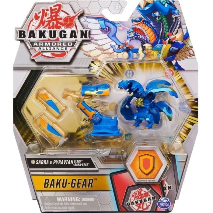 Spin Master 6059944 Bakugan Armored Alliance Ultra Sabra x Pyravian (Fusions-Bakugan) avec Baku-Gear
