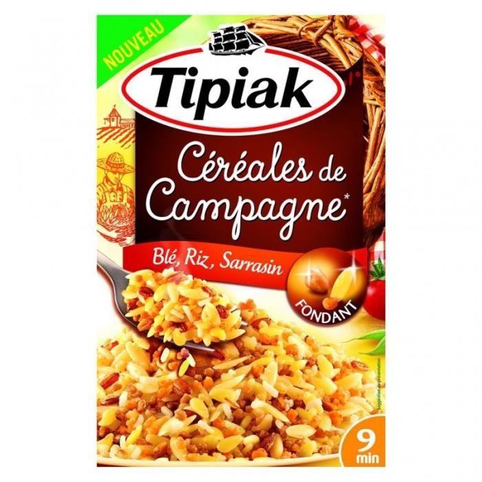 Tipiak Céréales de Campagne Blé Riz Sarrasin Fondant 330g (lot de 4)
