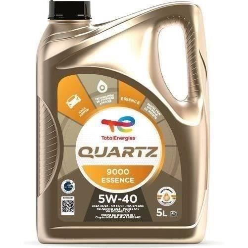 TOTAL HUILE MOTEUR 5L QUARTZ 9000 ESSENCE 5W40