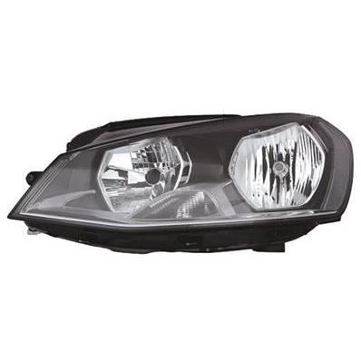 Phare Optique avant gauche pour VOLKSWAGEN GOLF VII ph. 1 2012-2016, H7+H15, à led, feu diurne.