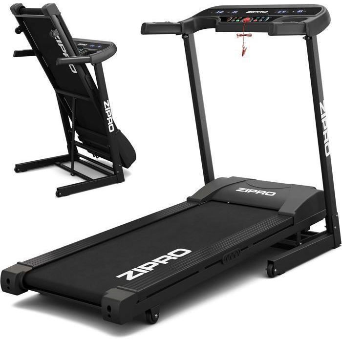 Tapis de Course Pliable - ZIPRO - Pulse - 130 kg - Vitesse 1 à 12 km/h - 12 Programmes dEntraînement - FitShow