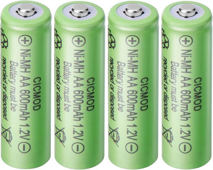 Rechargez la Batterie Accu Solar Batterie Ni-MH AA 600 mAh Rechargeable