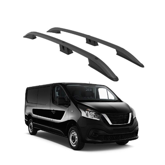 Barres De Toit Longitudinales Pour Nissan NV300 2016-2025 L2 LWB L2 Aluminium Gris