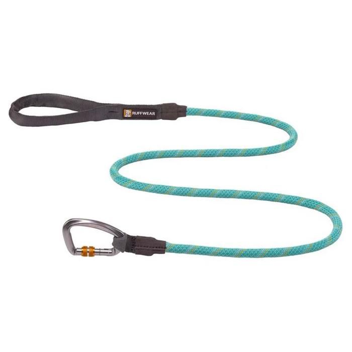 Comparer les prix de Laisse pour Chien - RUFFWEAR - Knot-a-Leash - Réfléchissante - Mousqueton Verrouillage - Bleu Lagon