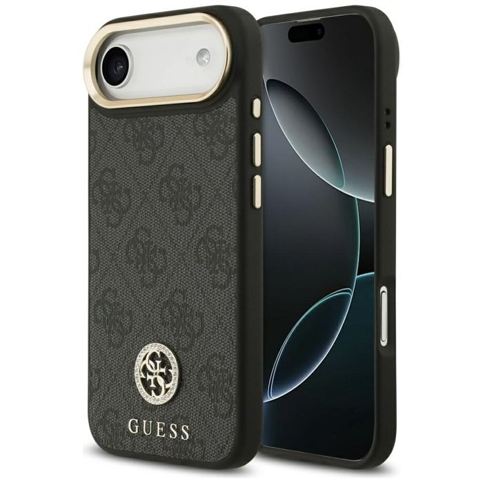 Guess Étui 4G Strass Logo MagSafe pour iPhone Air Noir - vue 4