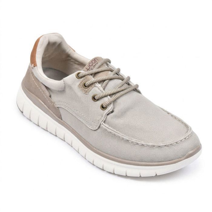 OZABI Basket homme confort semelle souple style bateau SU11141 BEIGE OZABI Basket homme confort semelle souple style bateau SU11141 BEIGE
