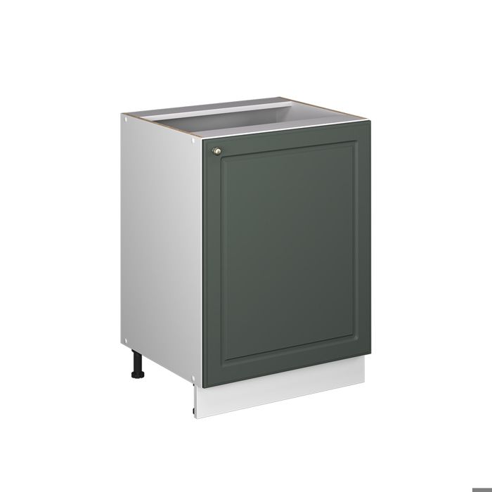 Meuble bas de cuisine Fame-Line 60cm 1 porte sans plan de travail Vert Or Campagne/Blanc Vicco 65125