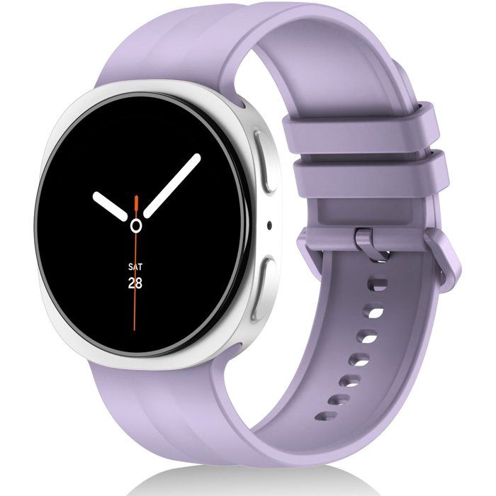 Stravo Bracelet montre silicone sport compatible Galaxy Watch 9 40/44 mm Watch 8 40/44 mm Classic 46 mm – S/M – Violet Stravo Bracelet montre silicone sport compatible Galaxy Watch 9 40/44 mm Watch 8 40/44 mm Classic 46 mm – S/M – Violet