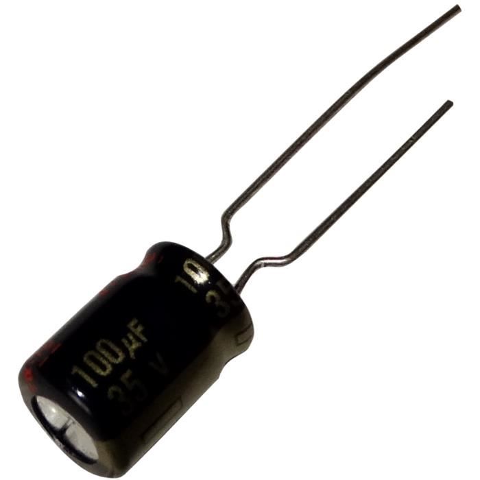 Aerzetix: C13184 5x Condensateur électrolytique Chimique 1000µF ± 20