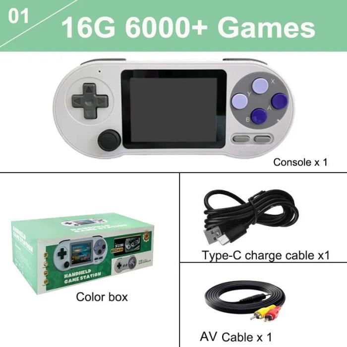 Console De Jeux Rétro 20 000+ Jeux - 2 Manettes Sans Fil, Sortie HDMI 4K, Plug & Play, 64 Go, 23 émulateurs