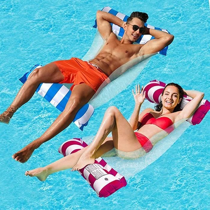 HAMAC Hamac pour Piscine 4 en 1 Matelas gonflables pour Piscine Hamac