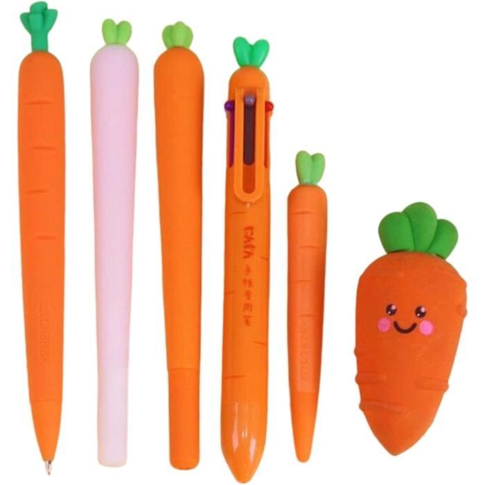 Criveple Trousse à Crayons Silicone Souple 2-en-1 Avec Fermeture Éclair - Grande Capacité - Idéale Étudiantes Et Ados - Gris/Orange
