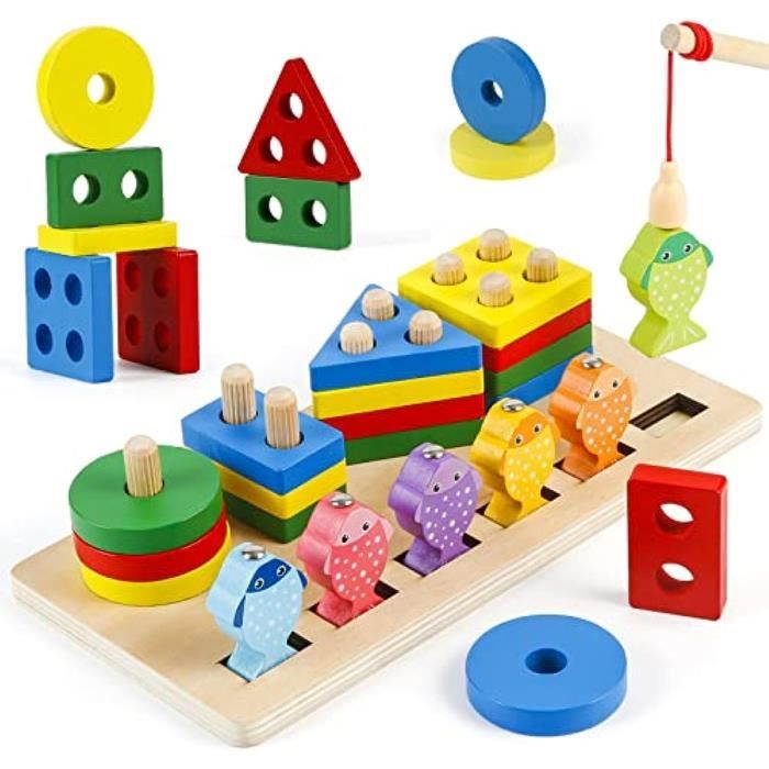 Bébé Montessori Jouets Éducatifs Pour Enfants, Puzzle En Bois