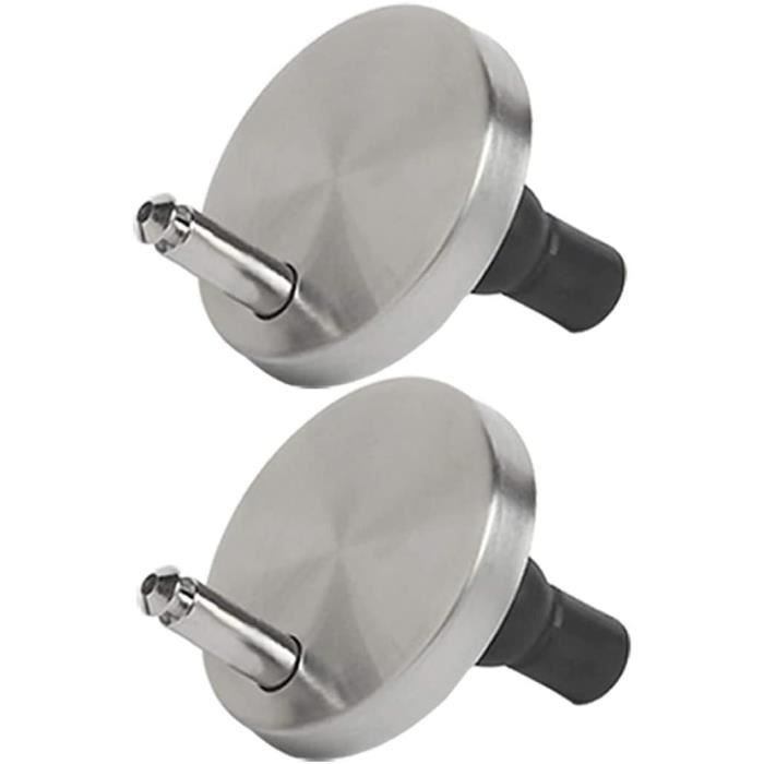 Lot De 2 Charnières Abattant WC Yeruvce En Acier Inoxydable - Fixation Solide, Anti-Rouille, Installation Facile Et Silencieuse
