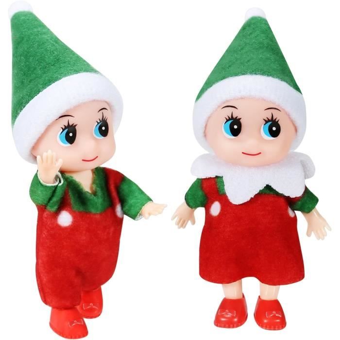 Lutin Farceur de Noel,Elfe de Noel Farceurs 2 Pièces Bebe Petit Lutin  Farceur de Noel pour Jouet de Décorations de Noël Garçon Fille - Cdiscount  Jeux - Jouets