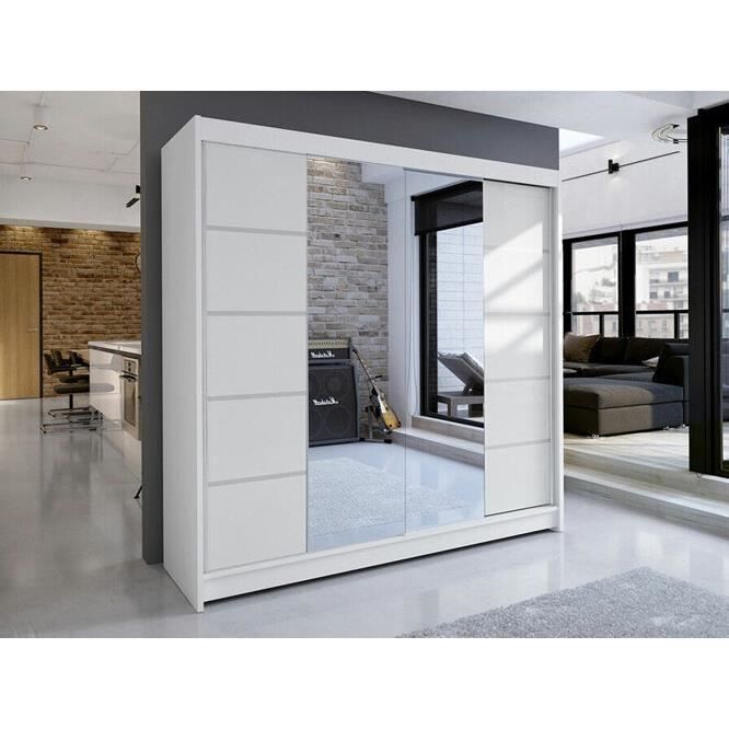 Armoire - Armoire Atlanta 154 217063 - Blanc - 180x215x58cm