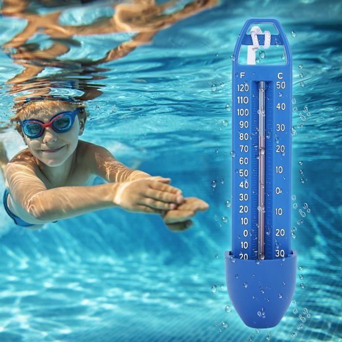 AIZ 2Pcs Thermomètre de piscine flottant pour piscine SPA Sauna 16.5x3.7cm