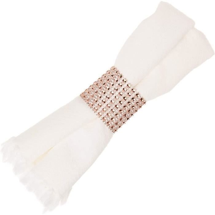 50Pcs Décor Banquet Ronds De Serviette Hôtel Porte-Serviettes Fermoirs De Serviette Porte