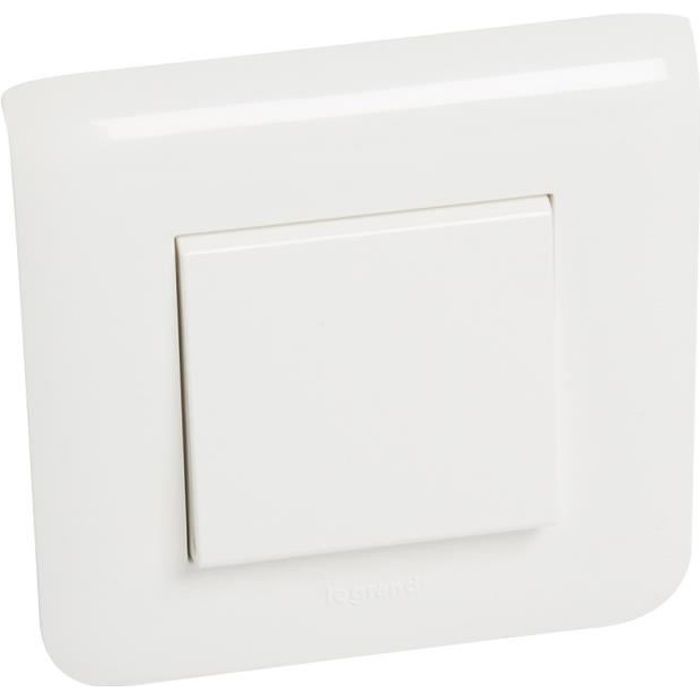 interrupteur simple avec voyant lumineux appareillage saillie 10a blanc -  LEGRAND - Mr.Bricolage