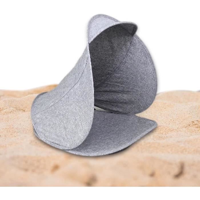 Mini Tente De Plage/oreiller HpLive – Argentée Ou Vinyle, Coupe-vent, Support Téléphone, 70x50x45 Cm, 0,15 Kg