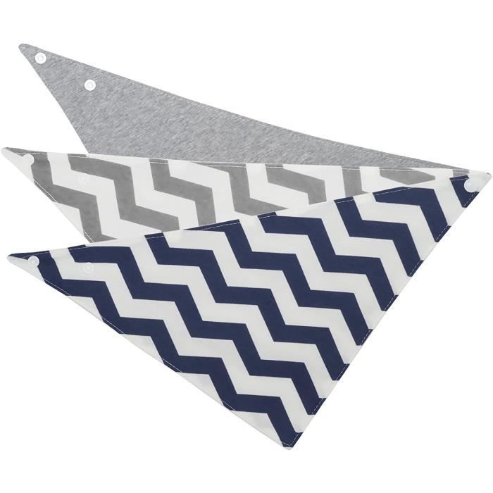 Le Repas De Bebe Kindsgut Bavoir Bebe Bandana En Coton Avec Bouton Pression Bavette Bebe Lot De Trois Bavoirs Triangl Cdiscount Puericulture Eveil Bebe