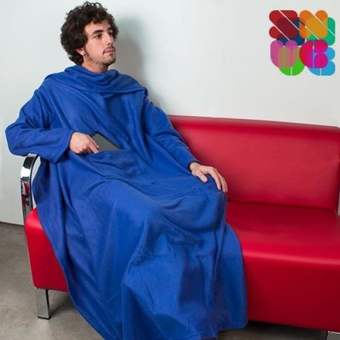 Couverture à manches Adultes Snug Snug Kangoo Extra Douce Bleu