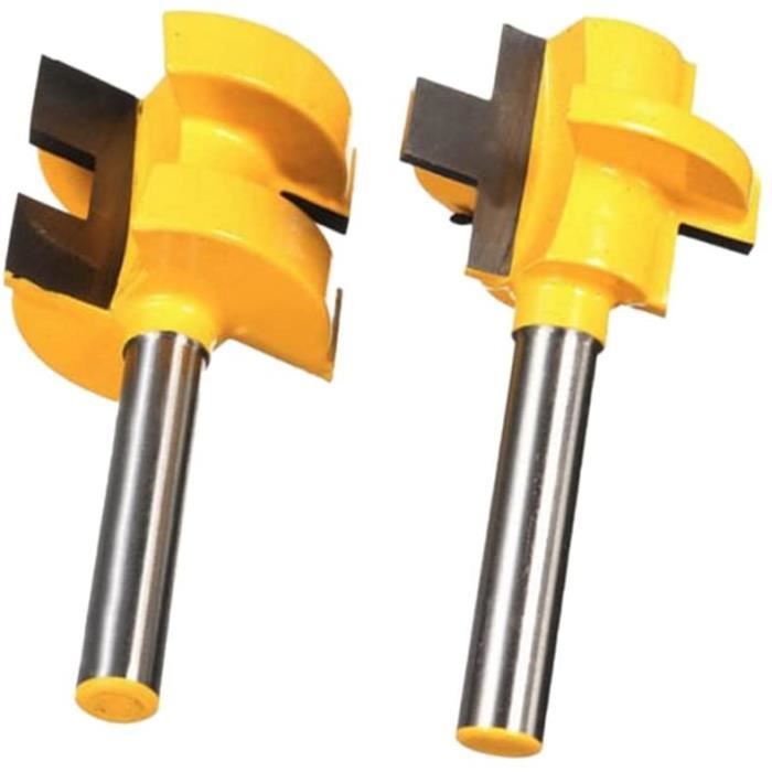 2 x Fraises Défonceuse 14" Shank Fraise à Rainurer Travail Du Bois