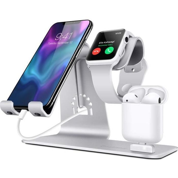 3 en 1 Apple iWatch Support, Airpods Chargeur Station, Apple Watch Chargeur  Station en Aluminum pour Airpods/iWatch/iPhone/iPad-Arge - Cdiscount  Téléphonie