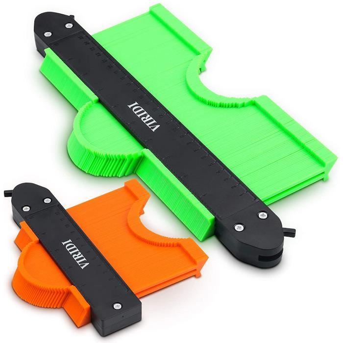 Jauge de Contour 250mm Plastique Copieur de Profil Jauge de Profil 25 CM, Vert Jauge de Contour 250mm Plastique Copieur de Profil Jauge de Profil 25 CM, Vert