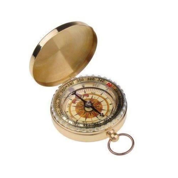 Boussole De Poche Ancienne / Vintage – Fabriquée En France, Métal (occasion)